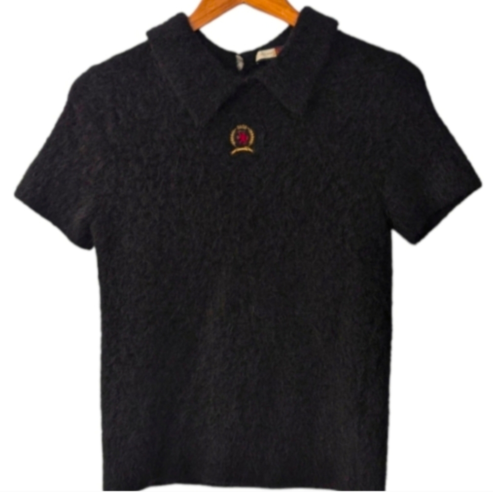 Tommy Hilfiger Alpaca polo sweater shirt - Picture 3 of 4